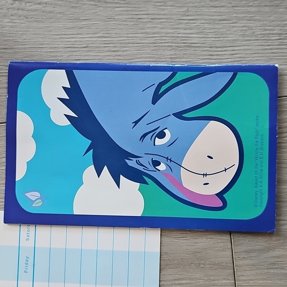 Vintage Disney Winnie The Pooh Pencil, Marker & Agenda Zip Case Set - Picture 9 of 12